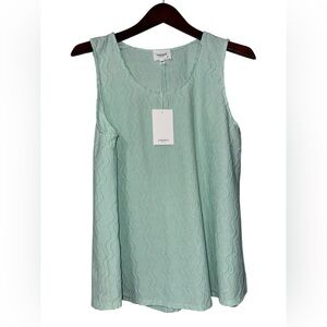 Andrée by Unit Mint Green Textured Sleeveless Tunic Top XL NWT